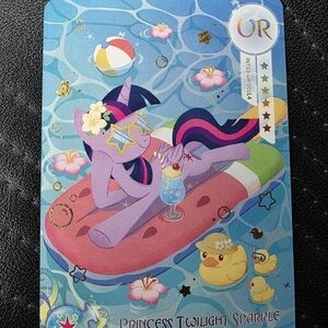 Princess Twilight Sparkle Card with Pool Theme. My Little Poney